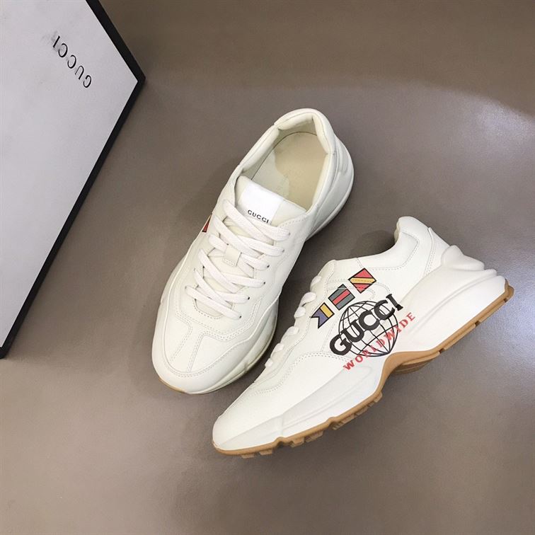 GUCCI RHYTON "WORLDWIDE" FLAG-PRINTED SNEAKER - GCC010