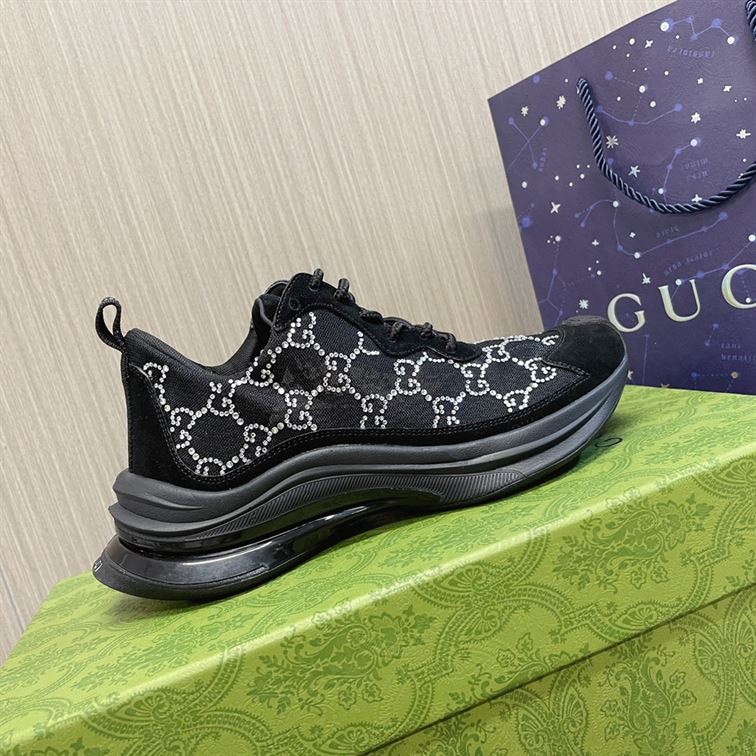 GUCCI RUN GG CRYSTAL SNEAKER - GCC012