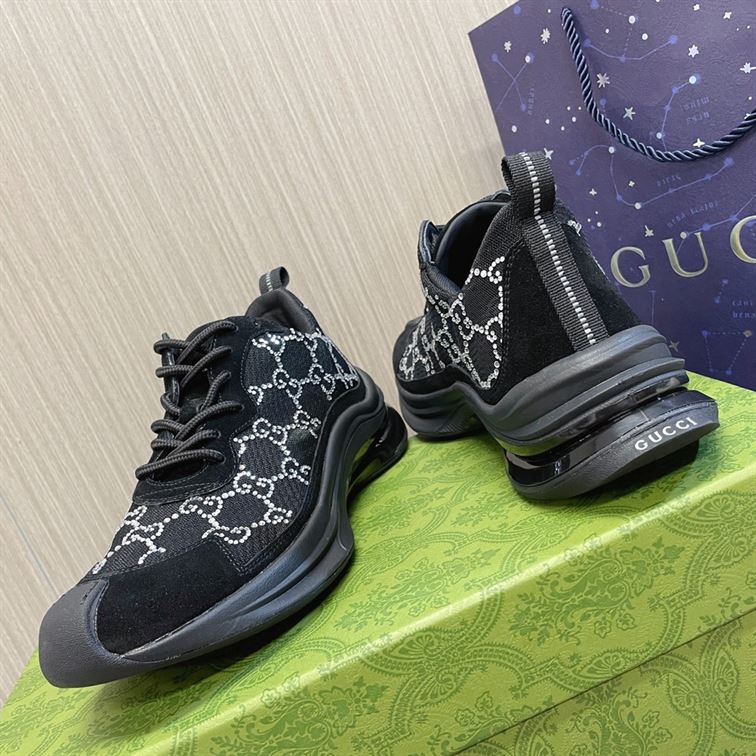 GUCCI RUN GG CRYSTAL SNEAKER - GCC012