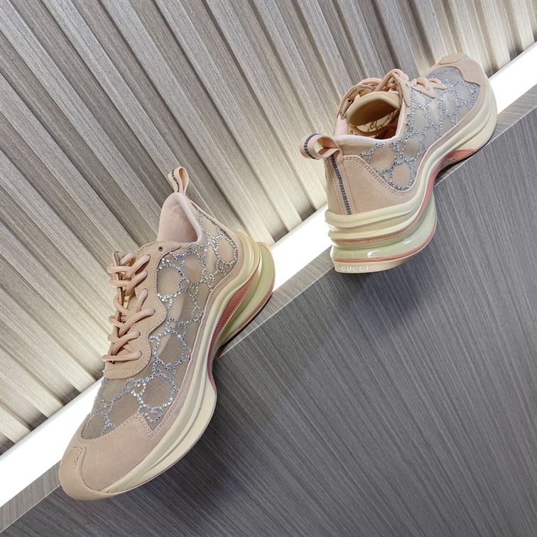 GUCCI RUN GG CRYSTAL SNEAKER - GCC013