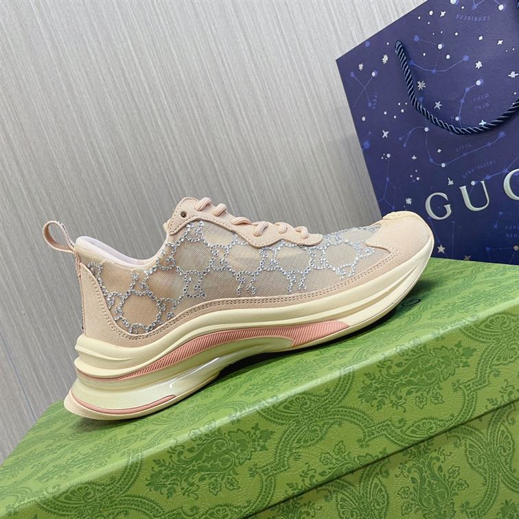 GUCCI RUN GG CRYSTAL SNEAKER - GCC013