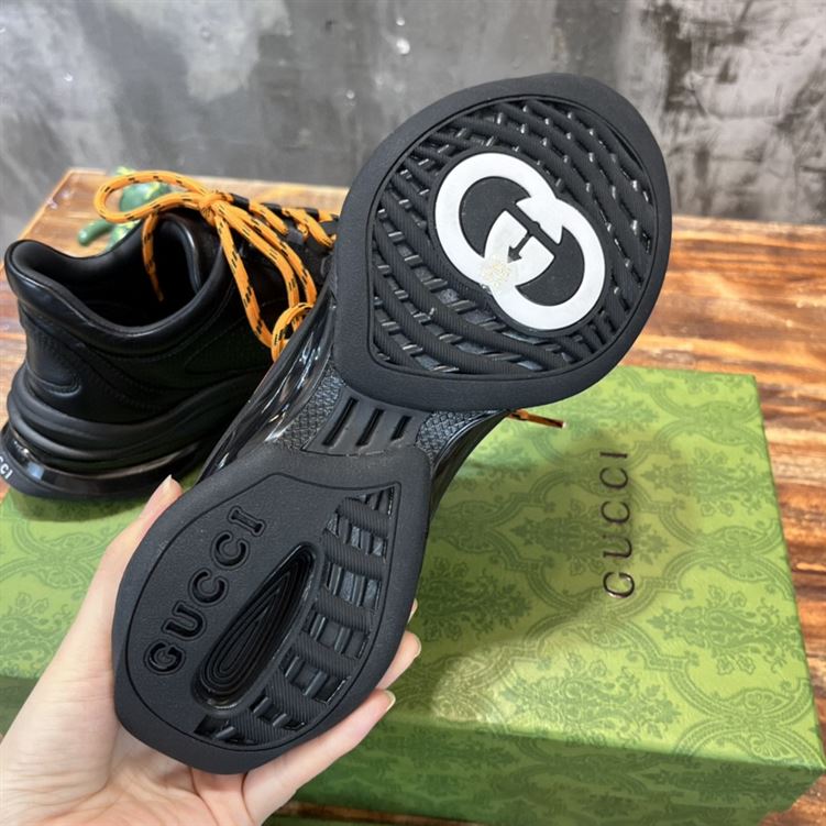 GUCCI RUN SIDE-STRIPE SNEAKERS - GCC095