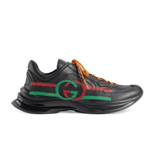 GUCCI RUN SIDE-STRIPE SNEAKERS - GCC095