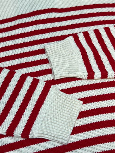 GUCCI STRIPED COTTON-WOOL KNITTED JUMPER - GCK047