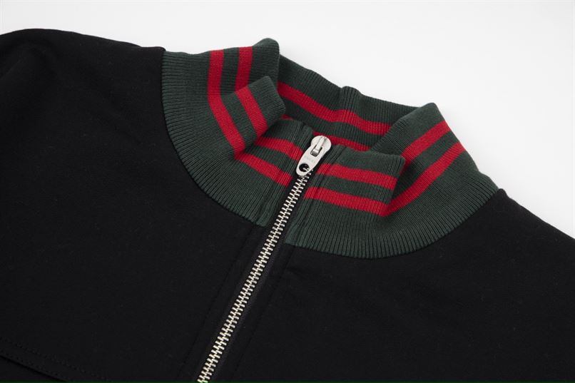 GUCCI WEB STRIPE COTTON JERSEY JACKET - GCJ023