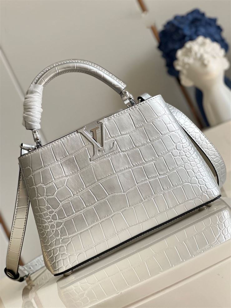 LOUIS VUITTON CAPUCINES BB Silver