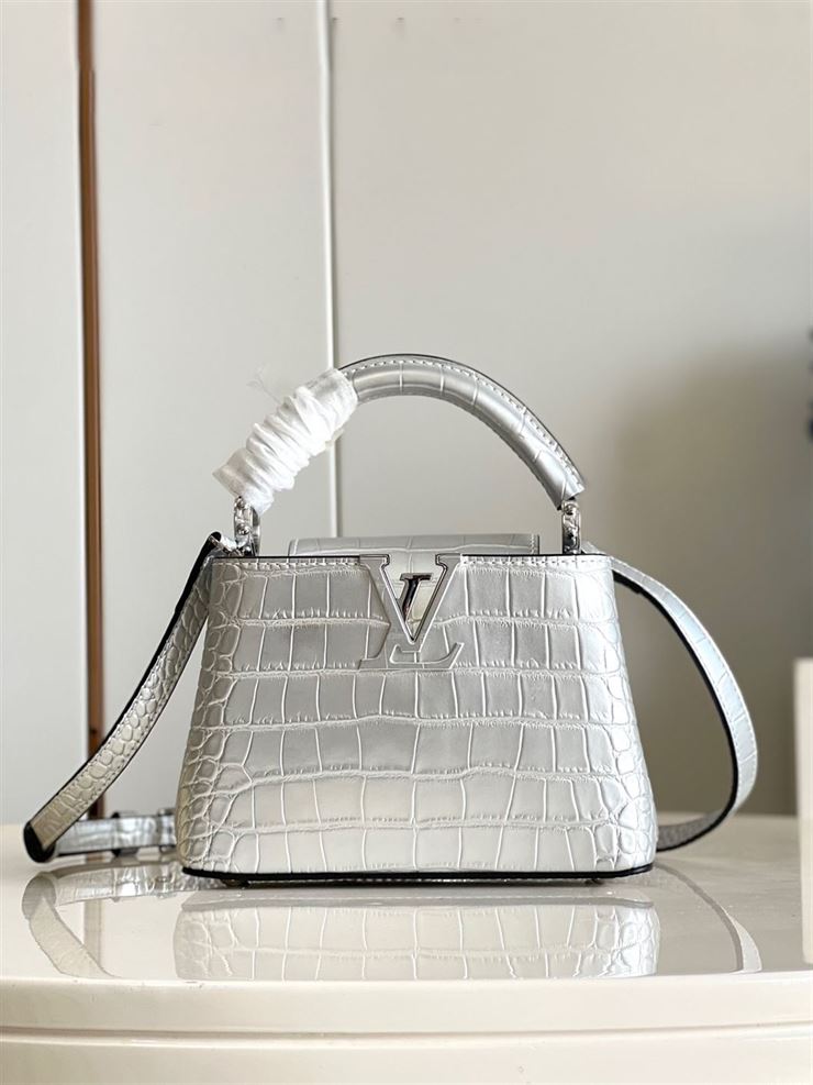 LOUIS VUITTON CAPUCINES MINI Silver