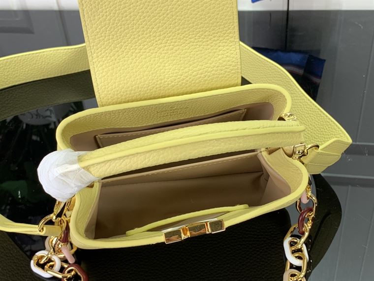 LOUIS VUITTON CAPUCINES MINI YELLOW