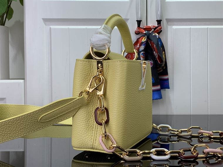 LOUIS VUITTON CAPUCINES MINI YELLOW