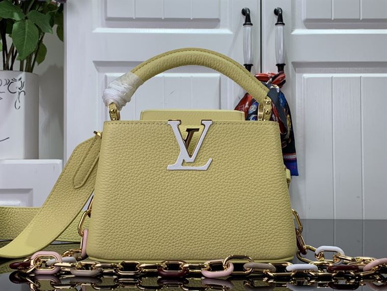 LOUIS VUITTON CAPUCINES MINI YELLOW