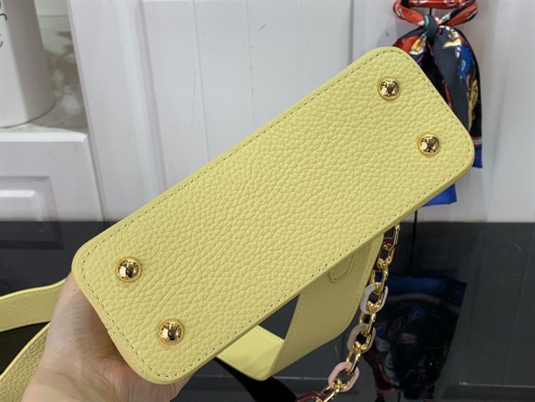 LOUIS VUITTON CAPUCINES MINI YELLOW