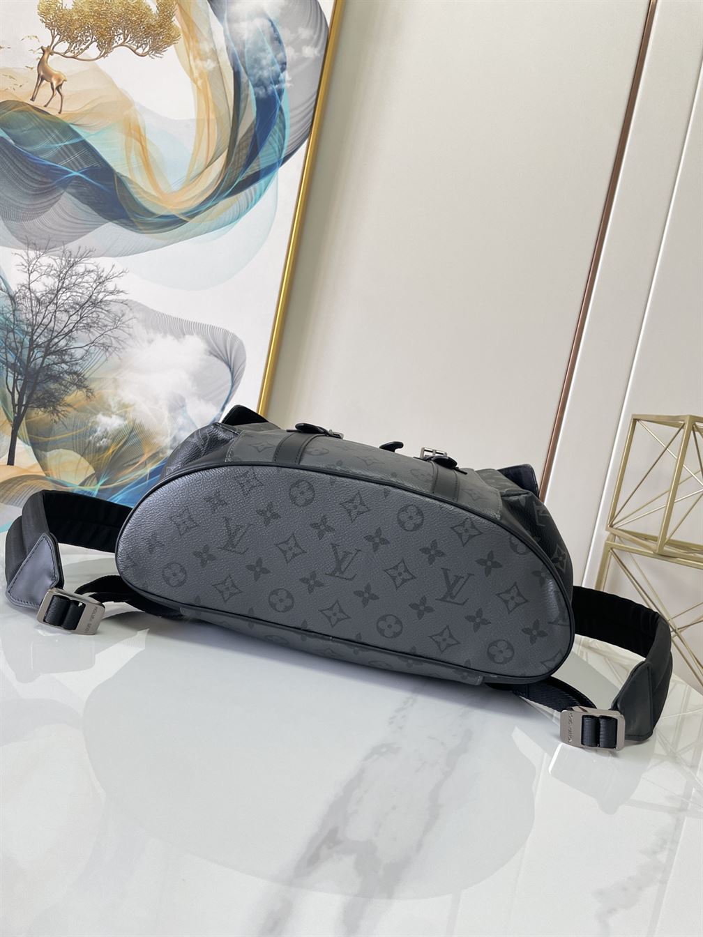 LOUIS VUITTON CHRISTOPHER BACKPACK MONOGRAM ECLIPSE - LVB023