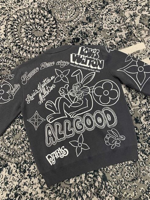 LOUIS VUITTON CREW NECK PULLOVERS MONOGRAM SWEATERS - LVH032