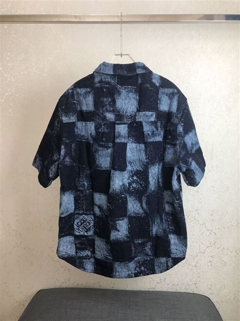 LOUIS VUITTON DAMIER SALT PRINT SHORT SLEEVE SHIRT - LVTS060