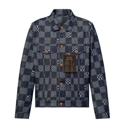LOUIS VUITTON DISTORTED DAMIER DENIM JACKET - LVC039