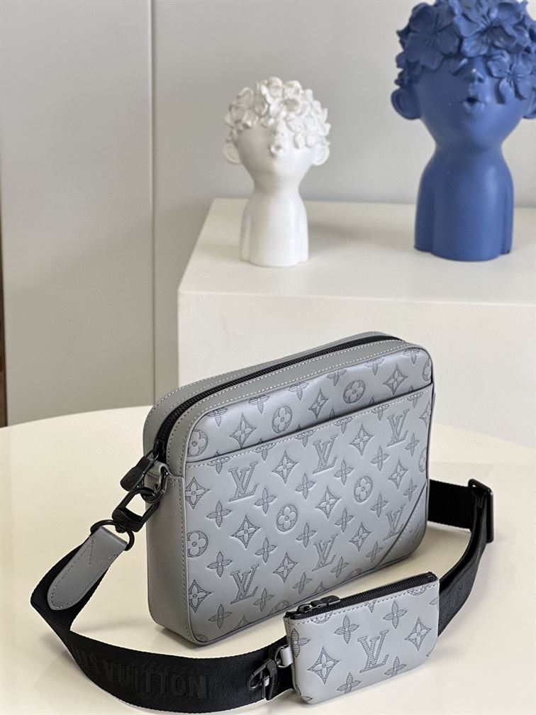 LOUIS VUITTON DUO MESSENGER BAG IN ANTHRACITE GREY - LVB002