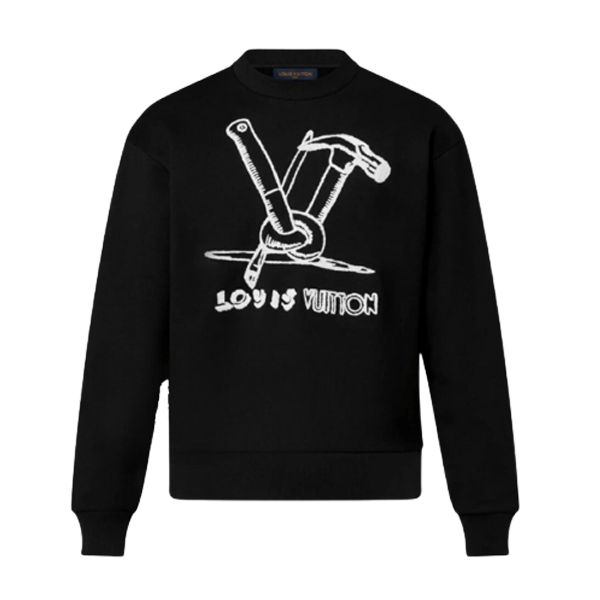 LOUIS VUITTON EMBROIDERED COTTON SWEATSHIRT - LVH048