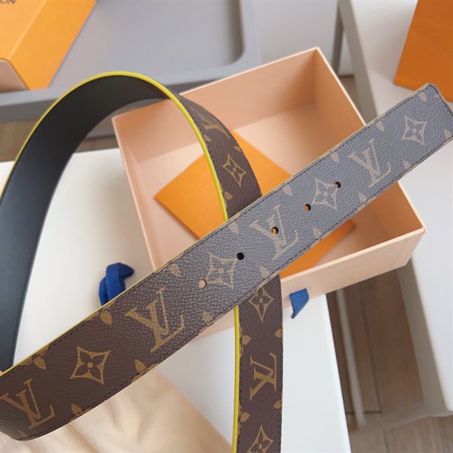 LOUIS VUITTON INITIALES 40MM REVERSIBLE MONOGRAM MACASSAR CANVAS - LBE061