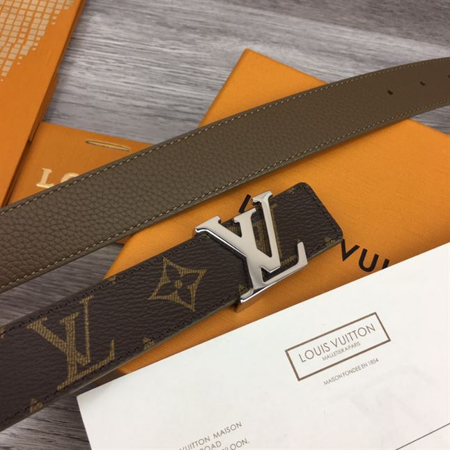 LOUIS VUITTON LV INITIALES 30MM REVERSIBLE BELT MONOGAM - LBE084