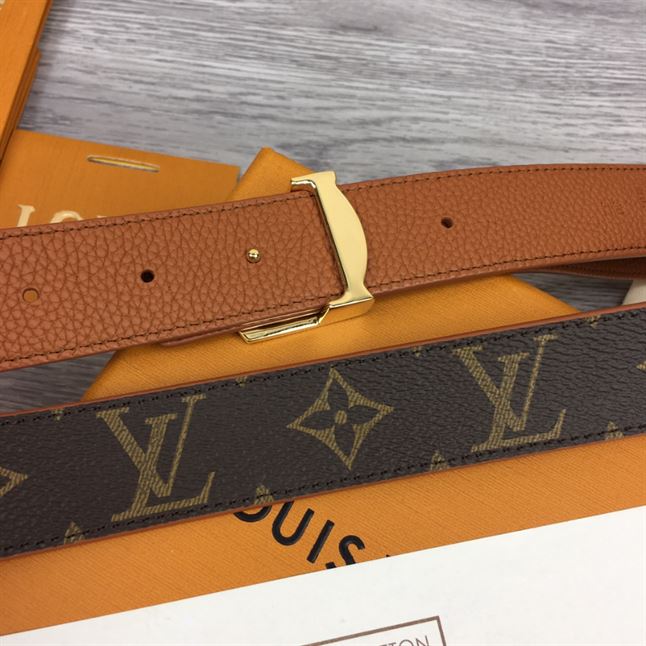 LOUIS VUITTON LV INITIALES 30MM REVERSIBLE BELT MONOGAM - LBE085