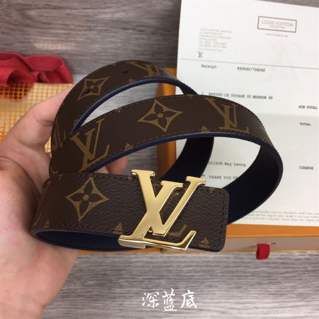 LOUIS VUITTON LV INITIALES 30MM REVERSIBLE BELT MONOGAM - LBE089