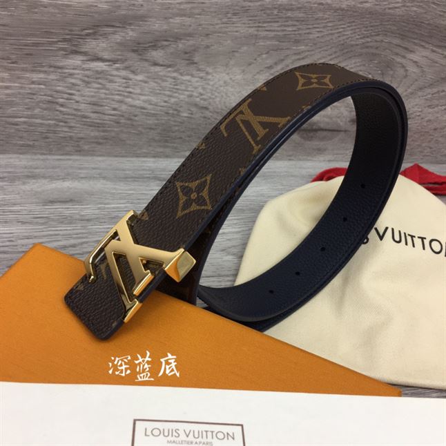 LOUIS VUITTON LV INITIALES 30MM REVERSIBLE BELT MONOGAM - LBE089