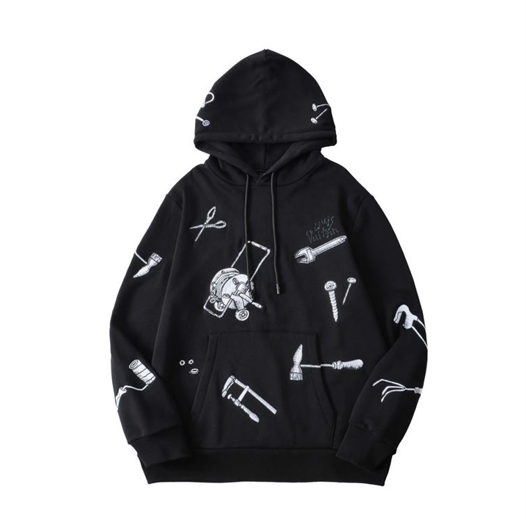 LOUIS VUITTON LV MULTI-TOOLS EMBRODERED HOODIE - LH068