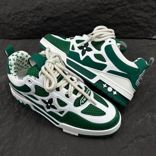 LOUIS VUITTON LV SKATE SNEAKER GREEN WHITE - LVS167