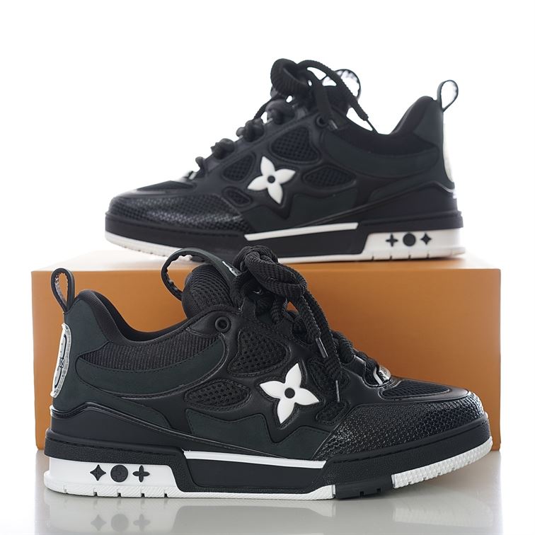 LOUIS VUITTON LV SKATE SNEAKER IN BLACK - LVS143