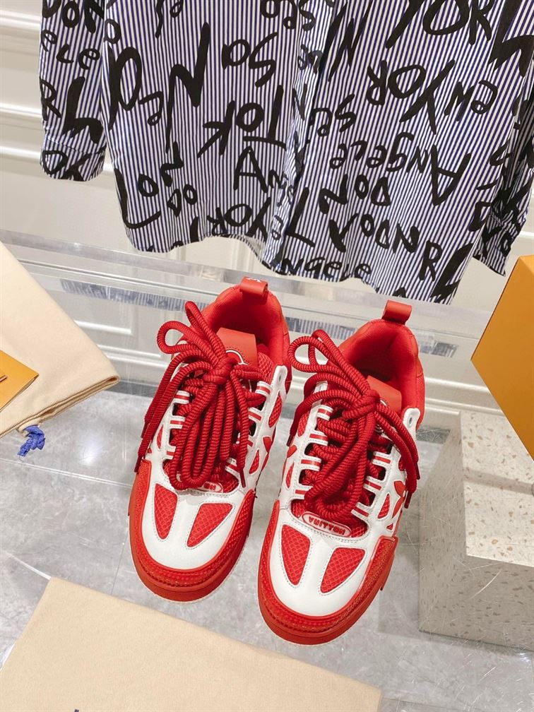 LOUIS VUITTON LV SKATE SNEAKER IN RED - LVS147