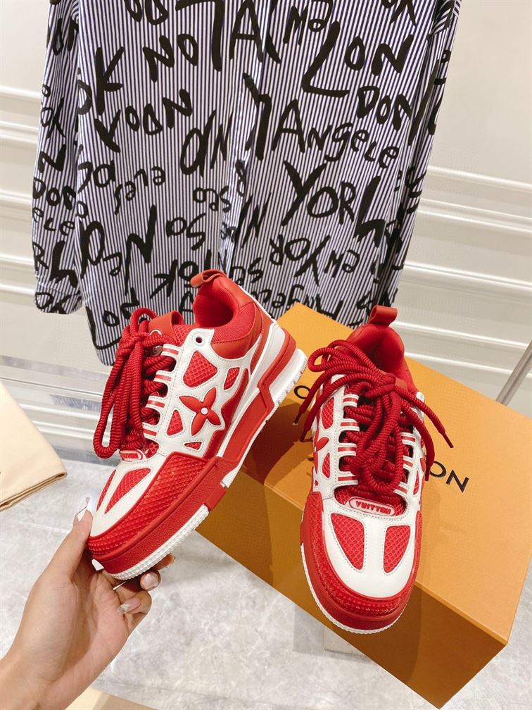 LOUIS VUITTON LV SKATE SNEAKER IN RED - LVS147