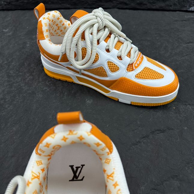 LOUIS VUITTON LV SKATE SNEAKER YELLOW WHITE - LVS166