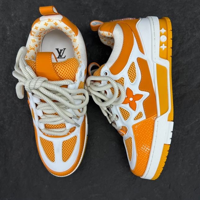 LOUIS VUITTON LV SKATE SNEAKER YELLOW WHITE - LVS166