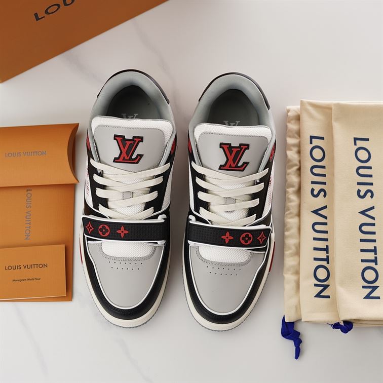 LOUIS VUITTON LV TRAINER SNEAKER RED - LVS182