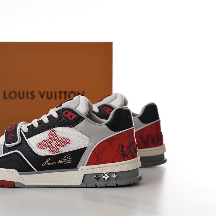 LOUIS VUITTON LV TRAINER SNEAKER RED - LVS182