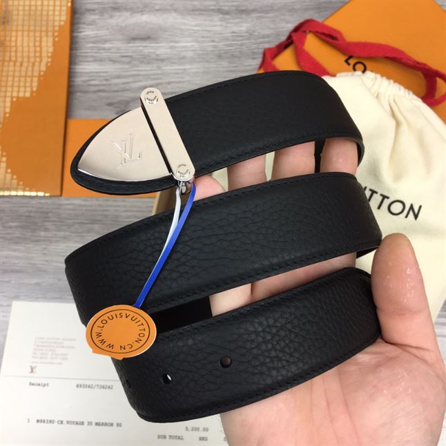 LOUIS VUITTON LV TRUNK 35MM REVERSIBLE BELT - LBE081