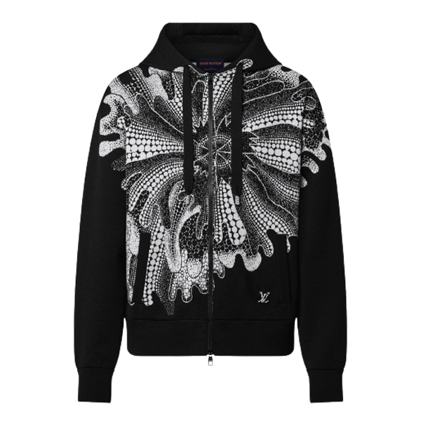 LOUIS VUITTON LV x YK PSYCHEDELIC FLOWER ZIPPED HOODIE - LH059
