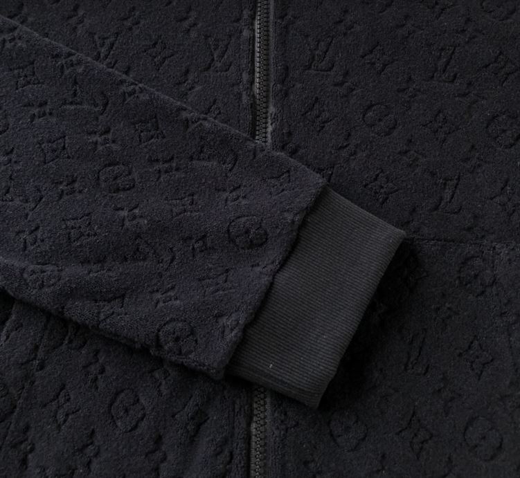 LOUIS VUITTON MONOGRAM FRENCH TERRY ZIP THROUGH HOODIE - LVH047