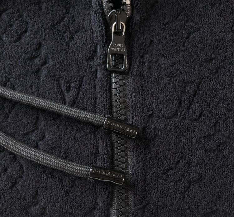 LOUIS VUITTON MONOGRAM FRENCH TERRY ZIP THROUGH HOODIE - LVH047