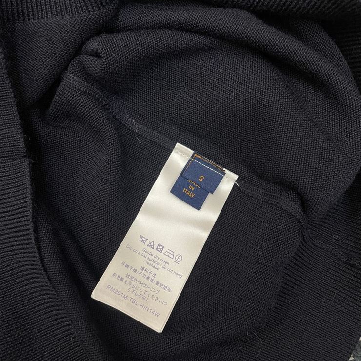 LOUIS VUITTON MONOGRAM MIX CASHMERE CREWNECK - LVH035