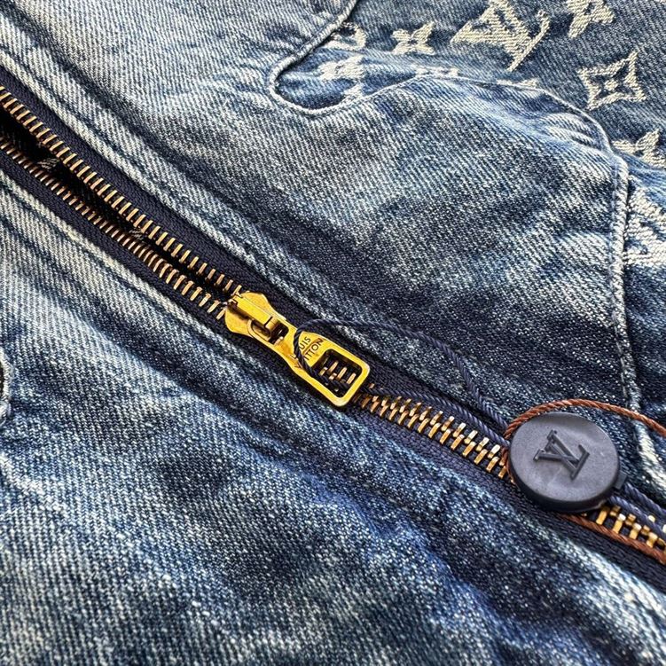 LOUIS VUITTON MONOGRAM PATCHWORK DENIM HOODIE - LVC031