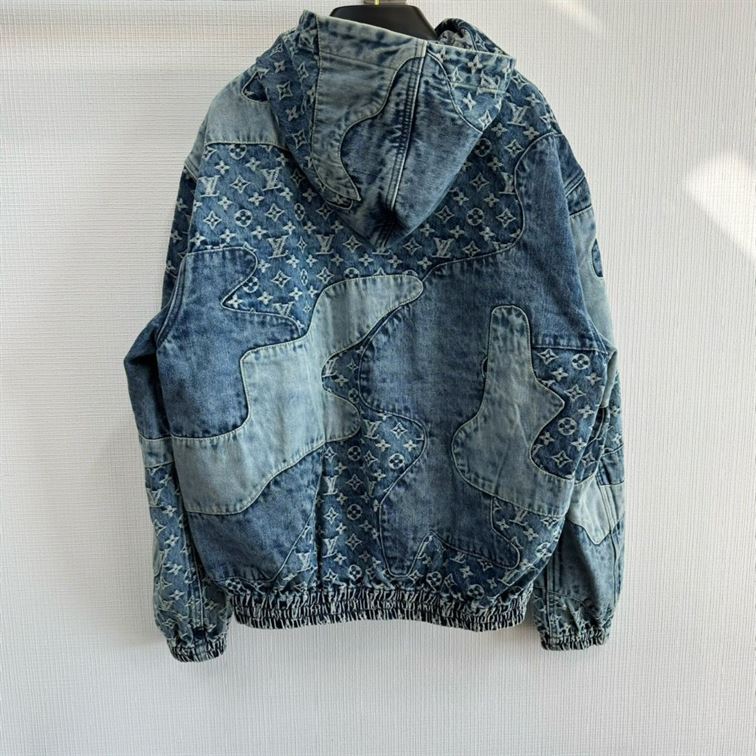 LOUIS VUITTON MONOGRAM PATCHWORK DENIM HOODIE - LVC031