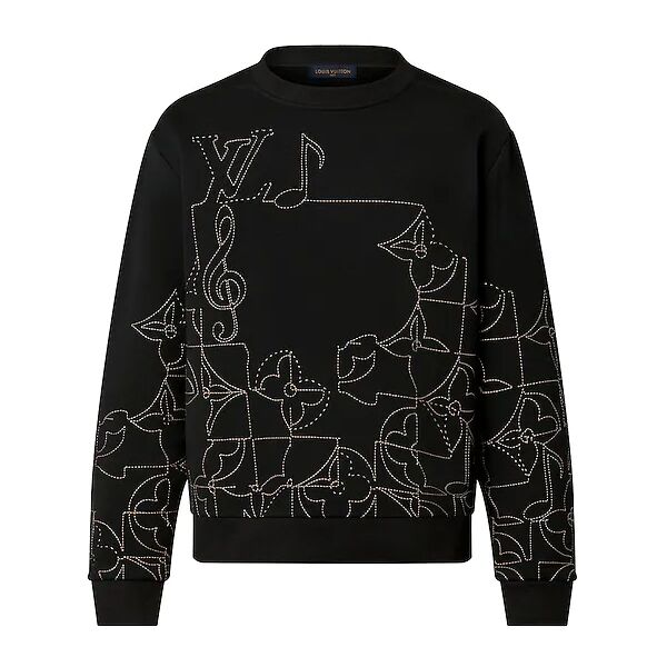 LOUIS VUITTON MUSIC LINE EMBROIDERED CREWNECK - LVH031