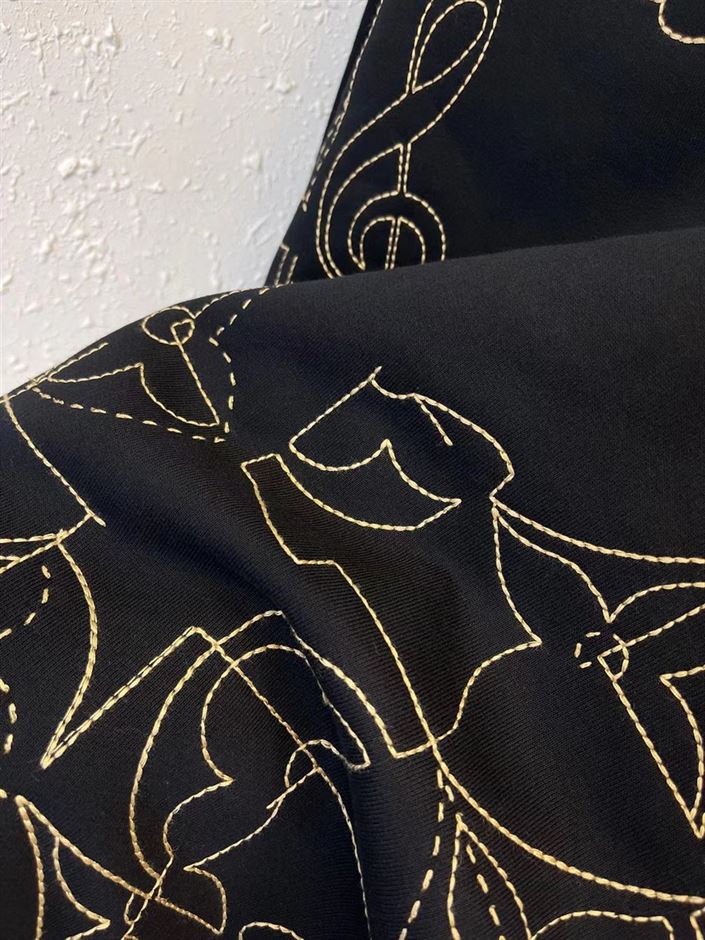 LOUIS VUITTON MUSIC LINE EMBROIDERED CREWNECK - LVH031