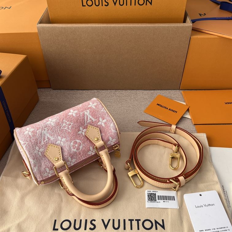 LOUIS VUITTON NANO SPEEDY PINK