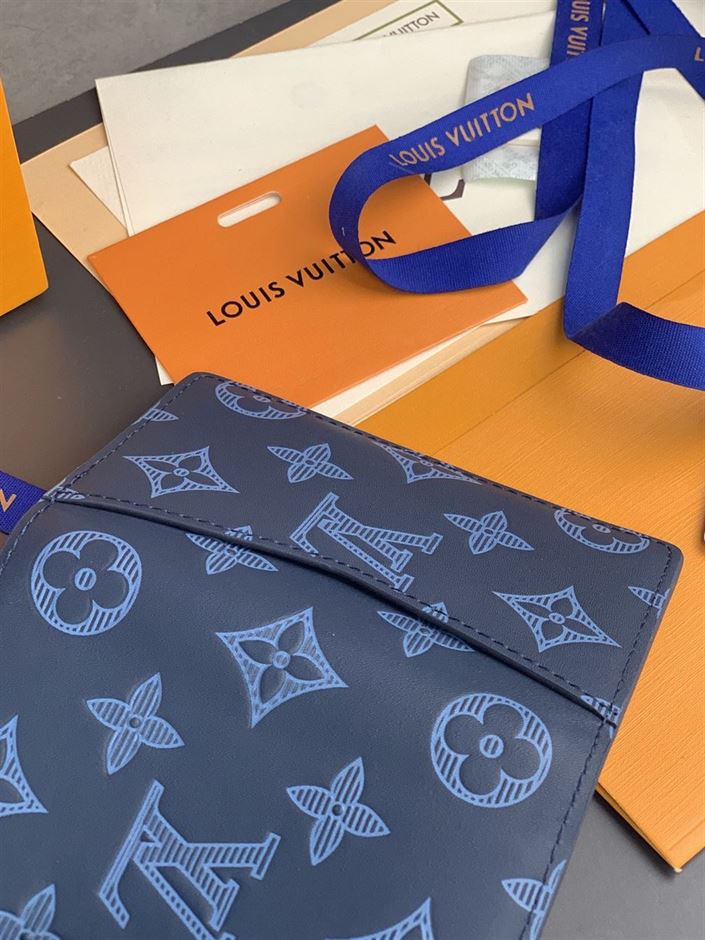 LOUIS VUITTON POCKET ORGANIZER BLUE