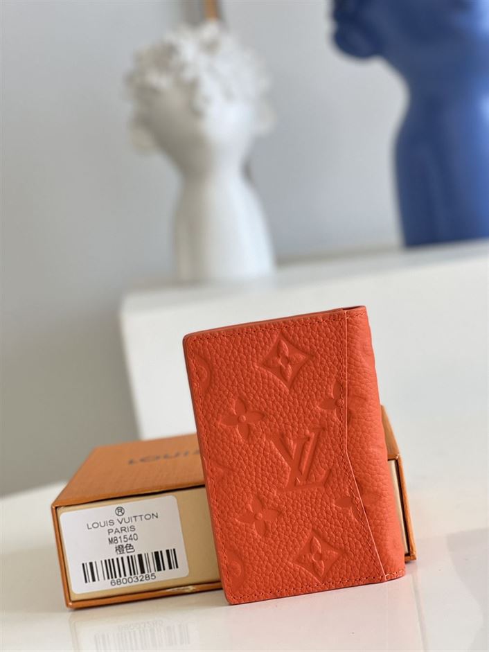 LOUIS VUITTON POCKET ORGANIZER RED MONOGRAM TAURILLON