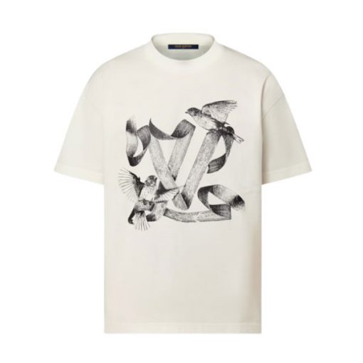 LOUIS VUITTON PRINTED COTTON T-SHIRT - LVTS063