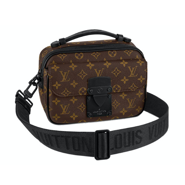 LOUIS VUITTON S LOCK MESSENGER MONOGRAM MACASSAR - LVB046