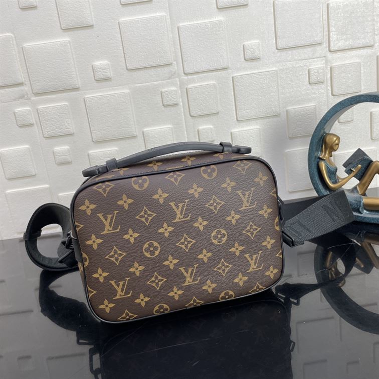 LOUIS VUITTON S LOCK MESSENGER MONOGRAM MACASSAR - LVB046